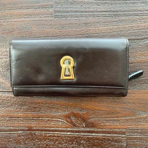 Dolce&Gabbana dark brown leather wallet